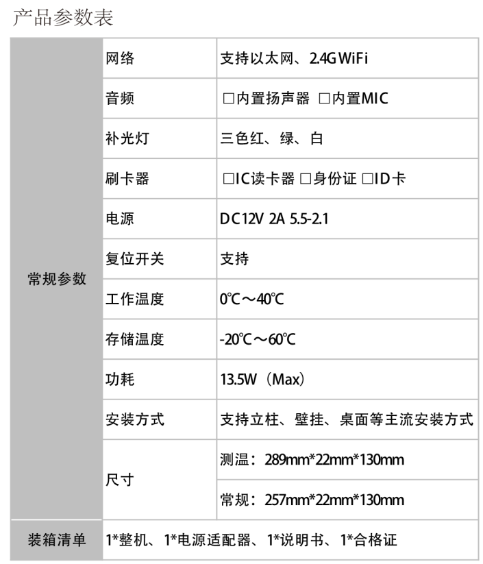 人脸识别测温面板机(图3)